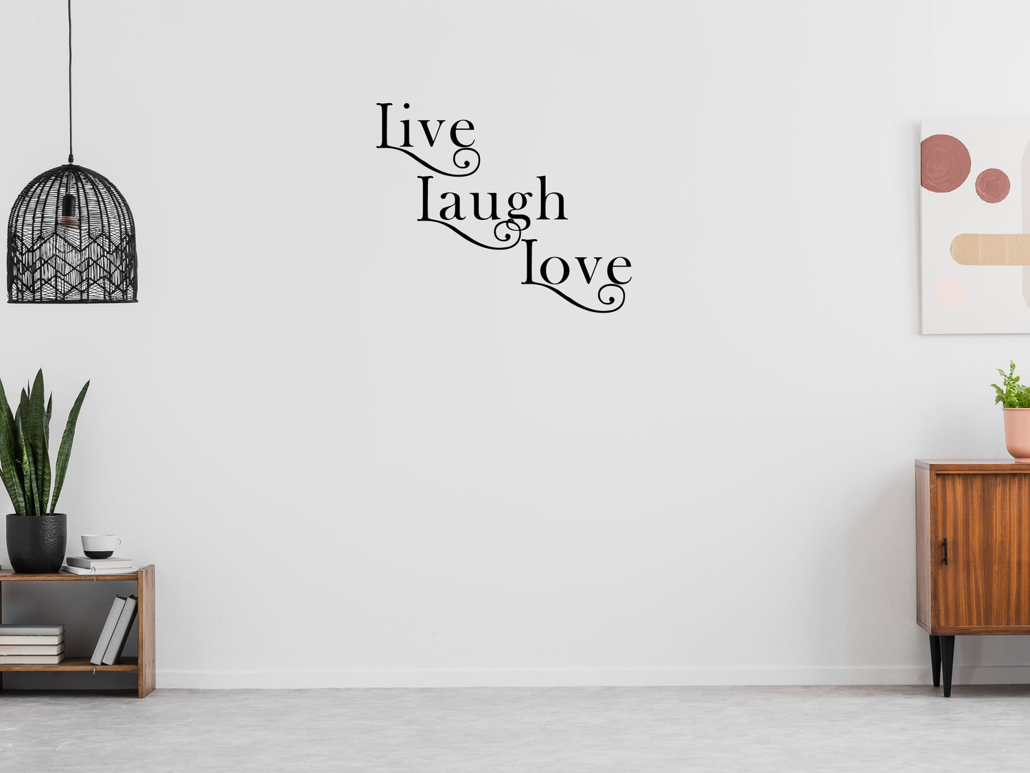 Live Laugh Love Vinyl Wall Decal Inspirational Wall Signs 