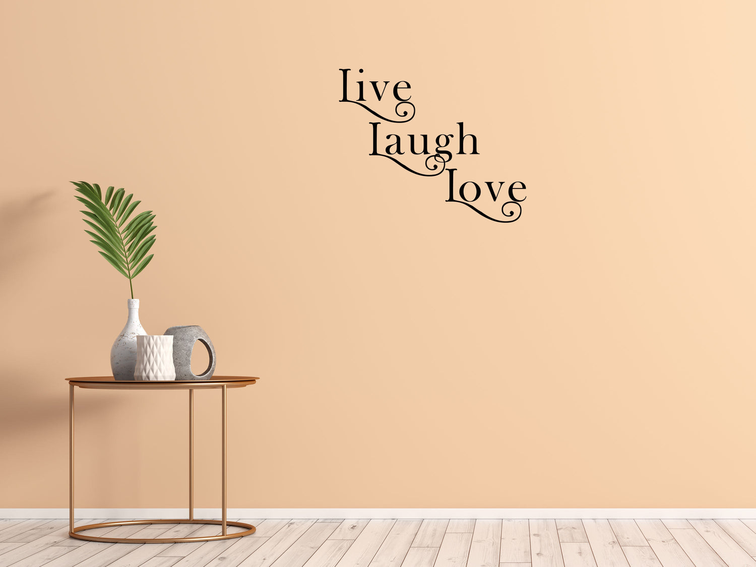 Live Laugh Love Vinyl Wall Decal Inspirational Wall Signs 