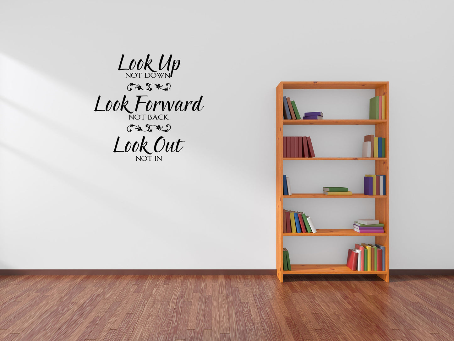 Look Up Not Down Decal Wall Decal Custom Wall Custom Quote Look Up Sign Inspirational Wall Decal - Wall Quote Decals - Wall Quotes Custom Vinyl Wall Decal Inspirational Wall Signs 