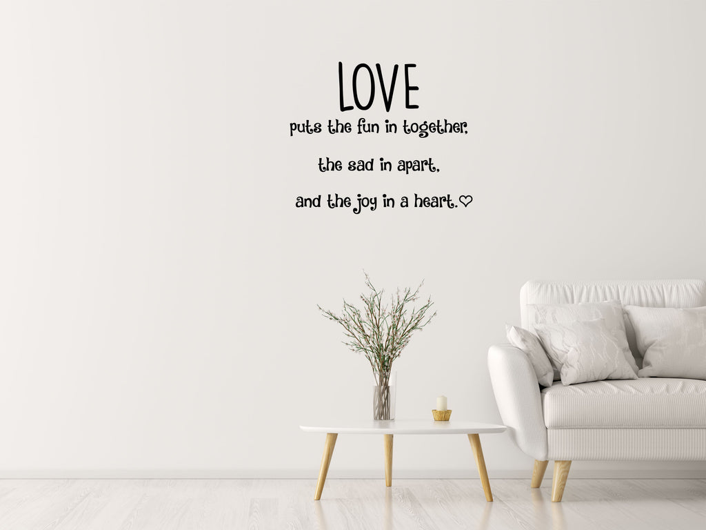 Love Wall Decal - Inspirational Wall Decals Vinyl Wall Decal Inspirational Wall Signs 