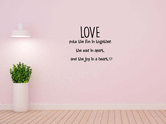 Love Wall Decal - Inspirational Wall Decals Vinyl Wall Decal Inspirational Wall Signs 