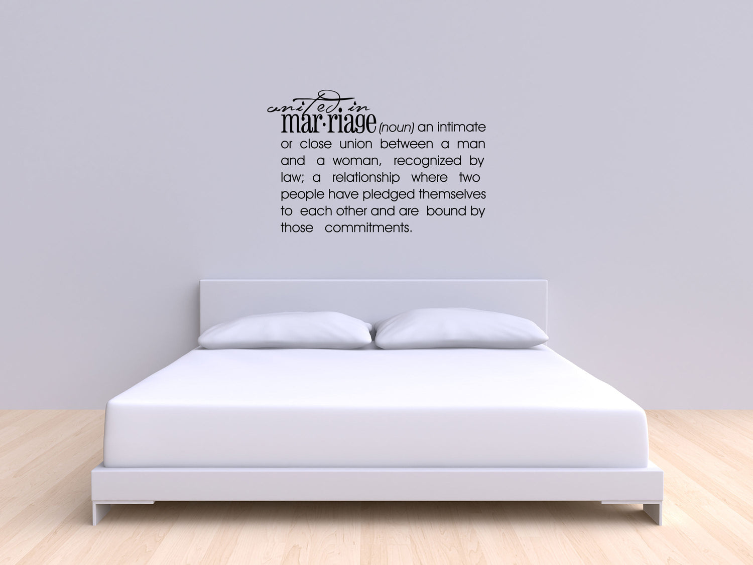 Marriage Definition - Inspirational Wall Decals Vinyl Wall Decal Inspirational Wall Signs 