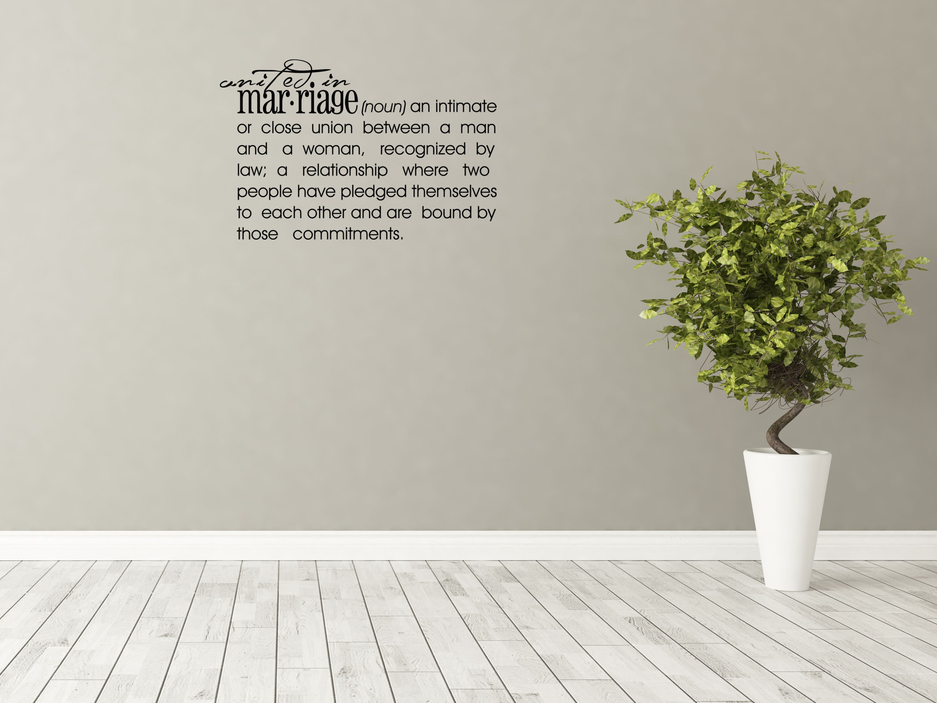 Marriage Definition - Inspirational Wall Decals Vinyl Wall Decal Inspirational Wall Signs 