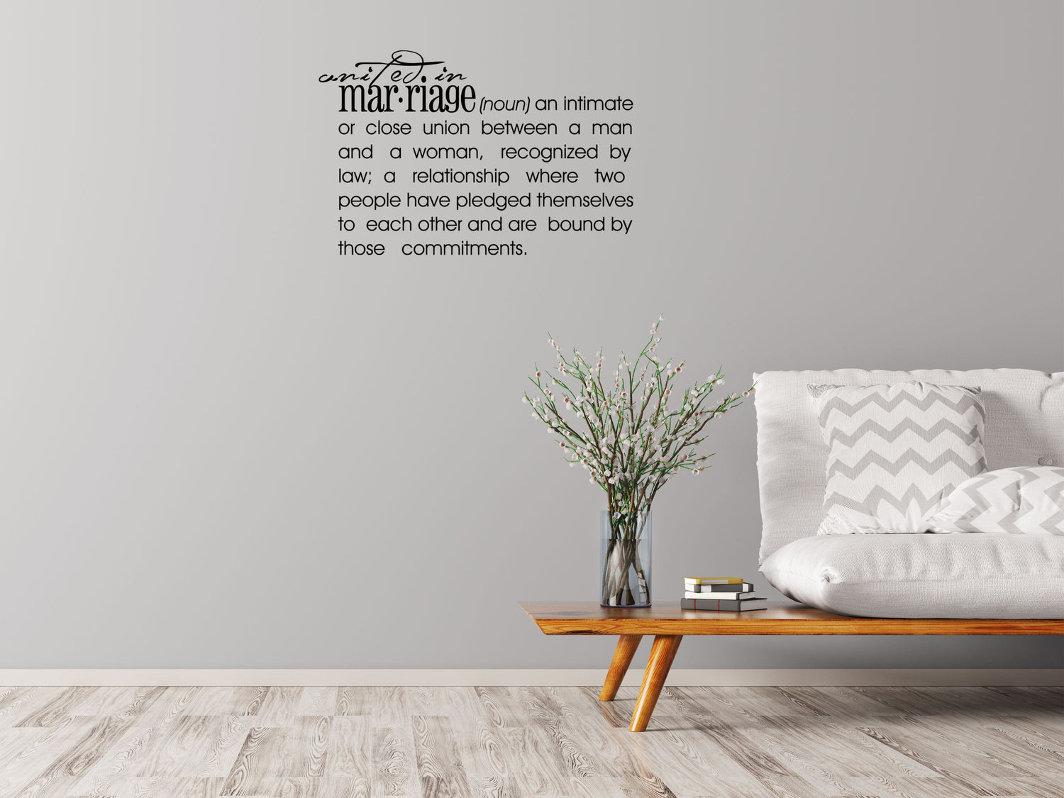 Marriage Definition - Inspirational Wall Decals Vinyl Wall Decal Inspirational Wall Signs 