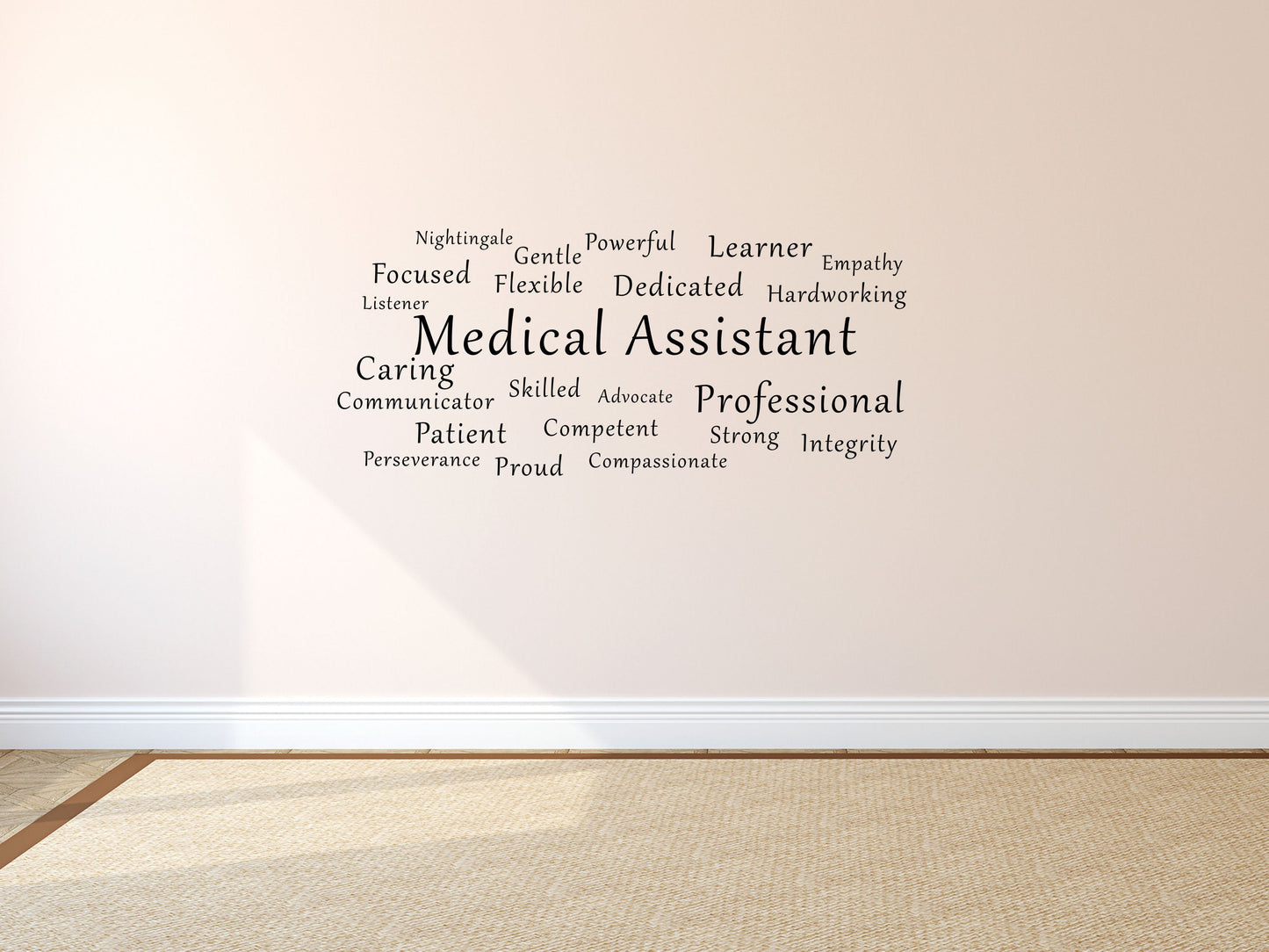 Medical Assistant Office Wall Quote Sticker- Inspirational Wall Decals Vinyl Wall Decal Inspirational Wall Signs 