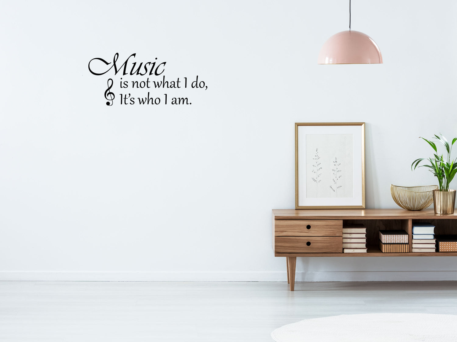 Music Is Not What I Do Vinyl Wall Decal Inspirational Wall Signs 