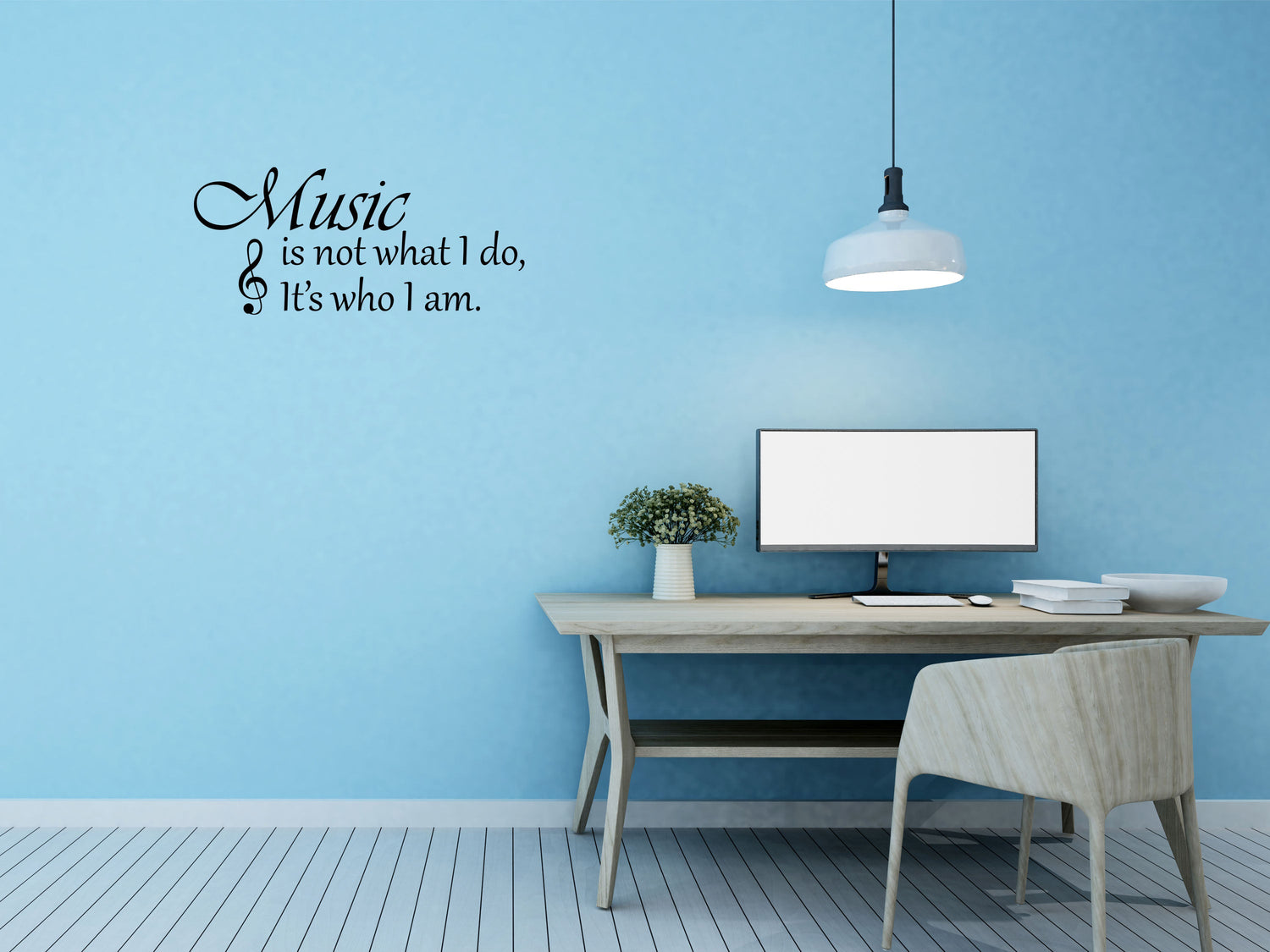 Music Is Not What I Do Vinyl Wall Decal Inspirational Wall Signs 