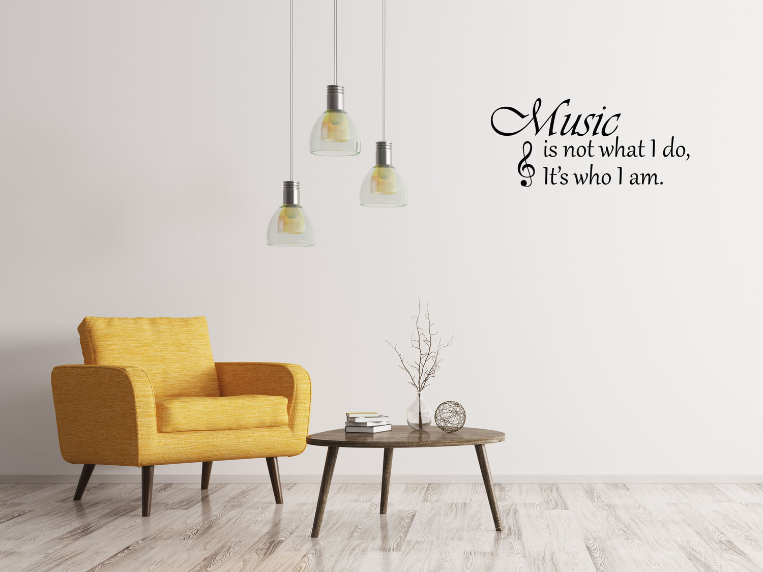 Music Is Not What I Do Vinyl Wall Decal Inspirational Wall Signs 