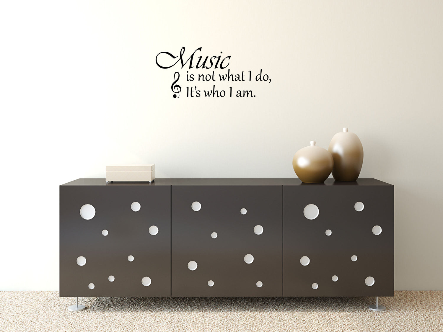 Music Is Not What I Do Vinyl Wall Decal Inspirational Wall Signs 