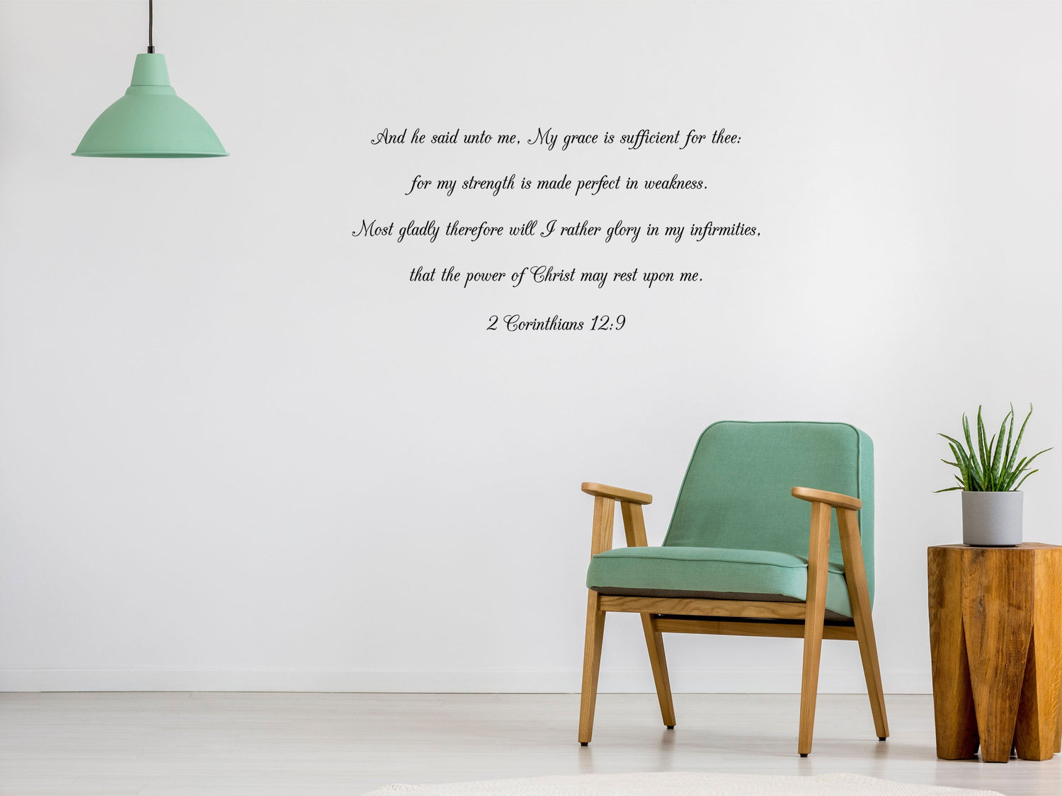 My Grace Is Sufficient Sticker - Scripture Wall Decals Vinyl Wall Decal Done 