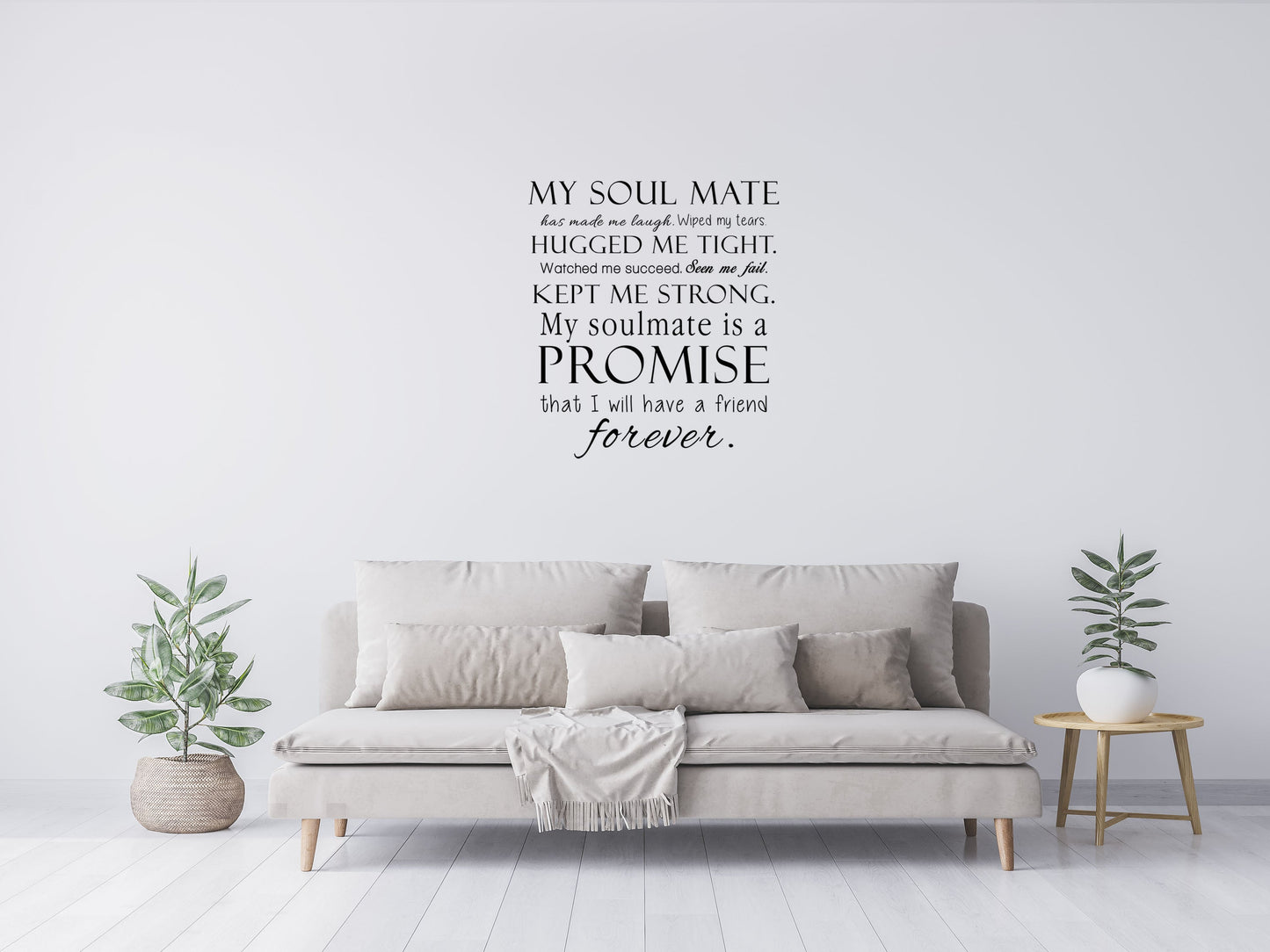 My Soulmate Romantic - Inspirational Wall Decals Vinyl Wall Decal Inspirational Wall Signs 