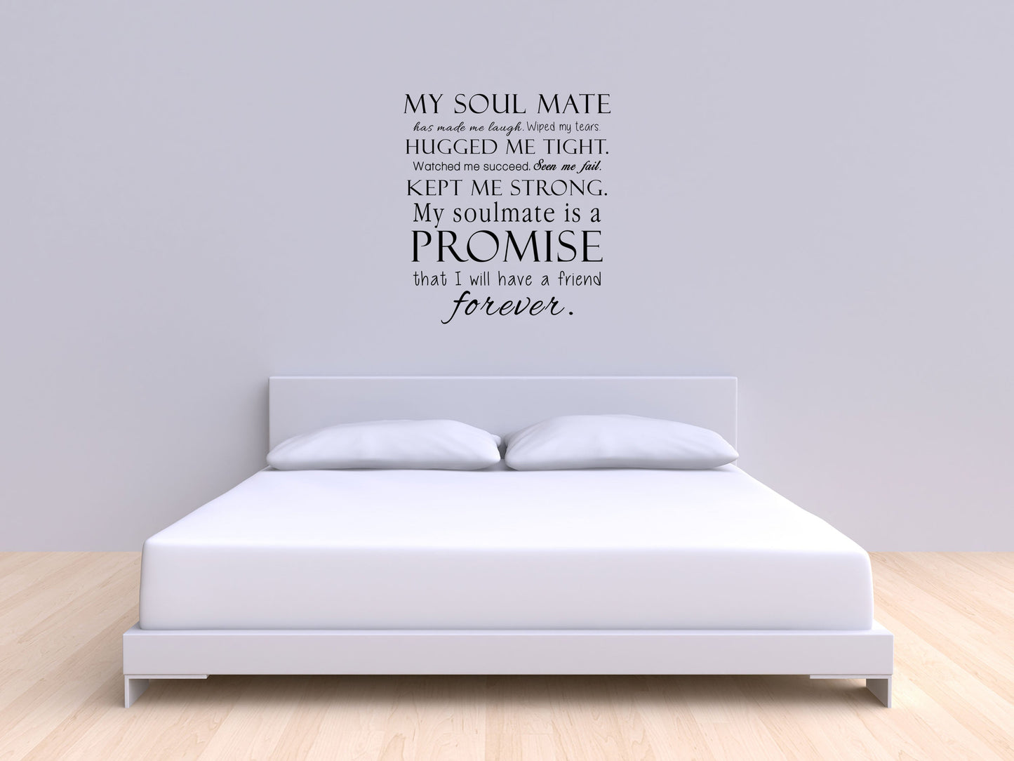 My Soulmate Romantic - Inspirational Wall Decals Vinyl Wall Decal Inspirational Wall Signs 