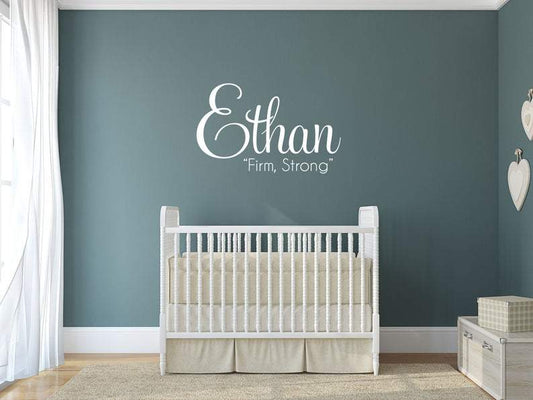 Name Decal - Inspirational Wall Decals Inspirational Wall Signs 