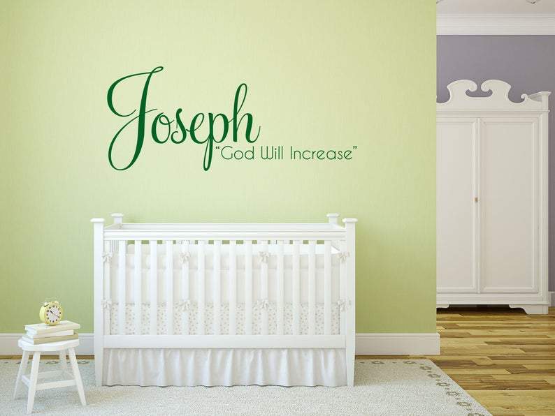 Name Decal - Inspirational Wall Decals Inspirational Wall Signs 