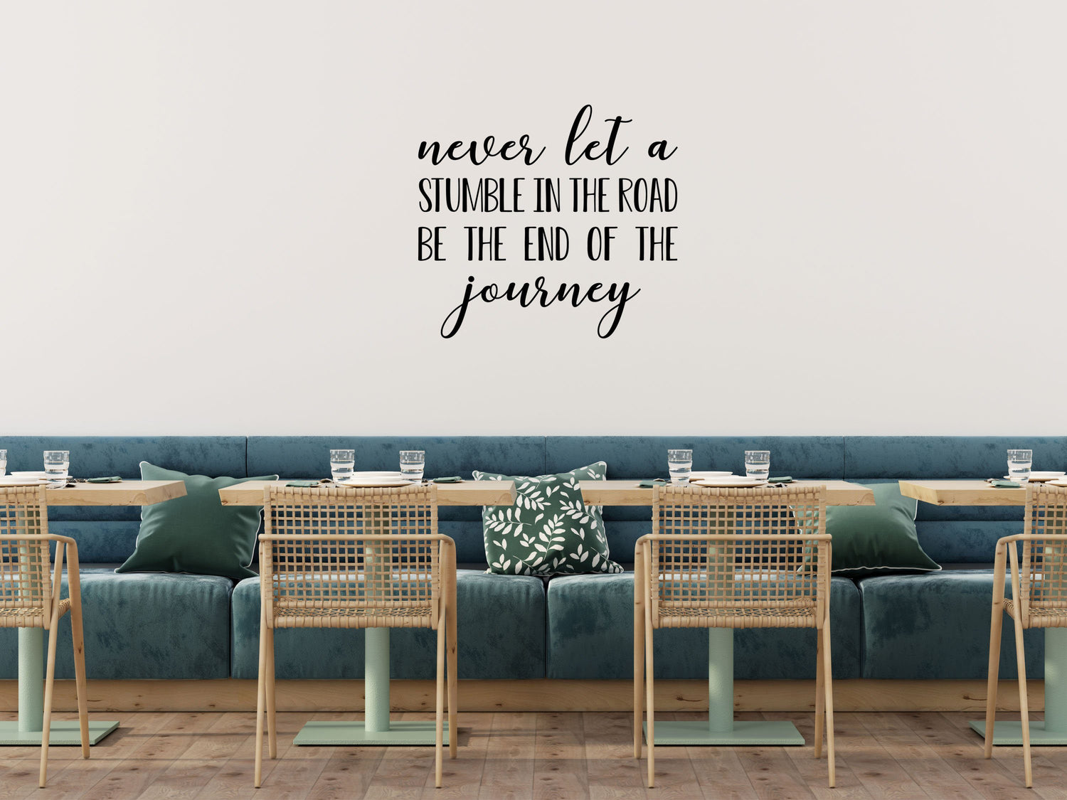 Never Let A Stumble Vinyl Wall Decal Inspirational Wall Signs 