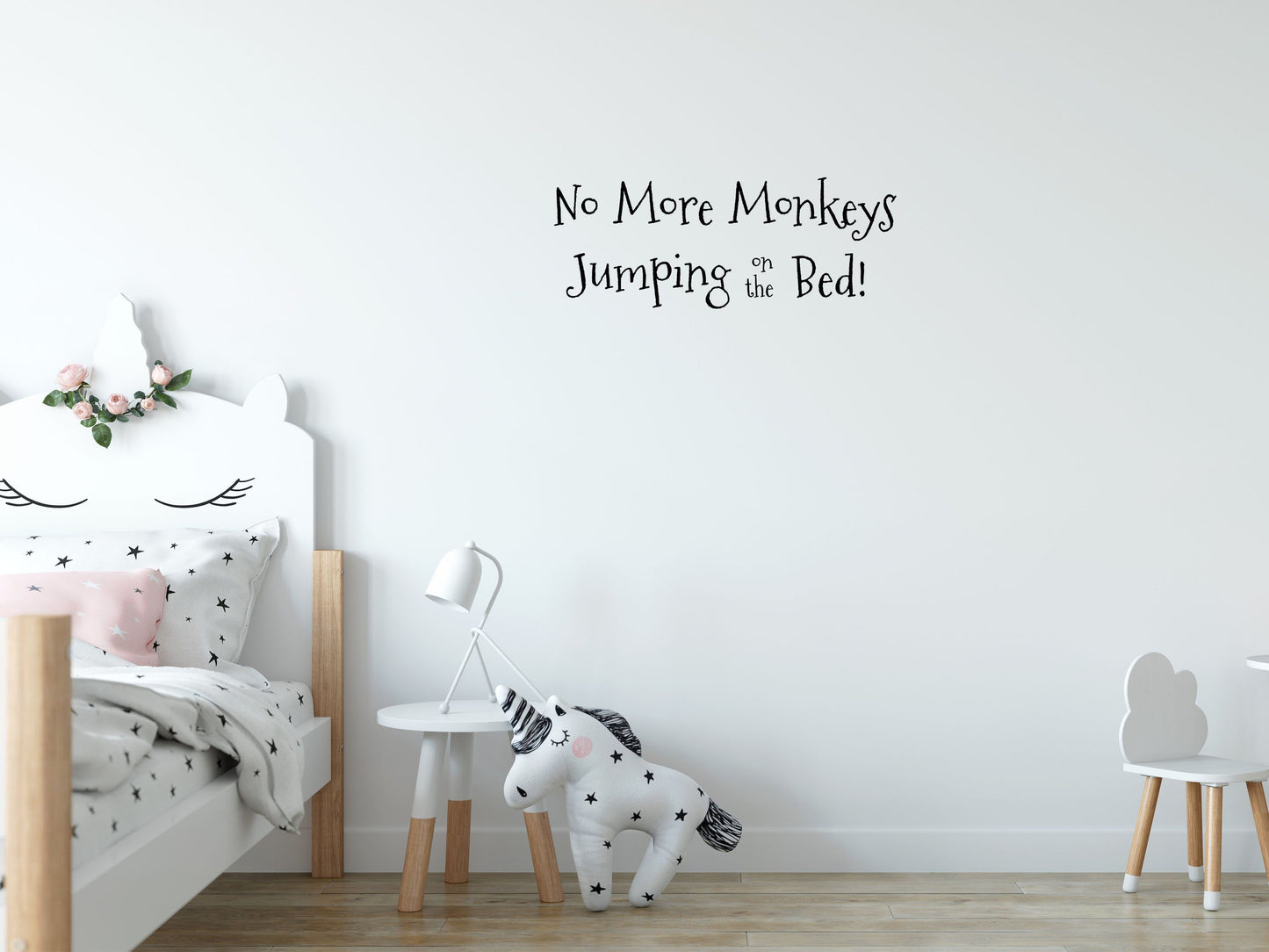 No More Monkeys Jumping on the Bed - Inspirational Wall Decals Inspirational Wall Signs 