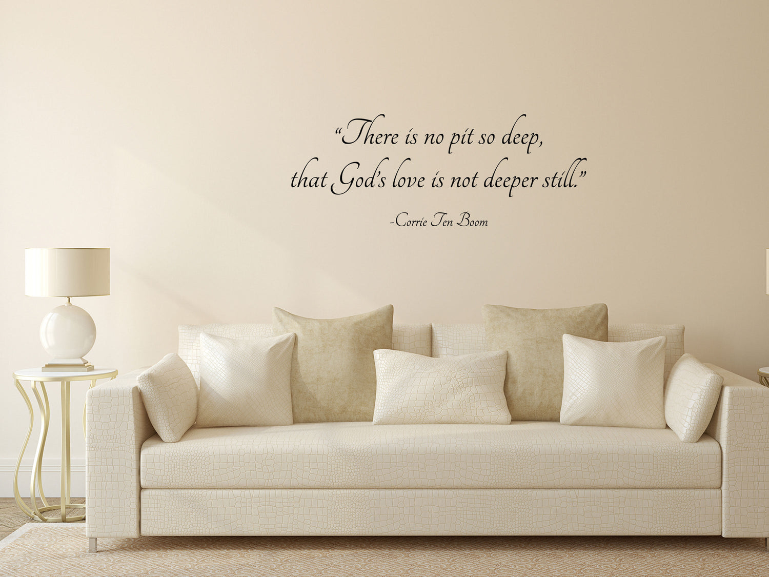 No Pit So Deep Vinyl Wall Decal Inspirational Wall Signs 