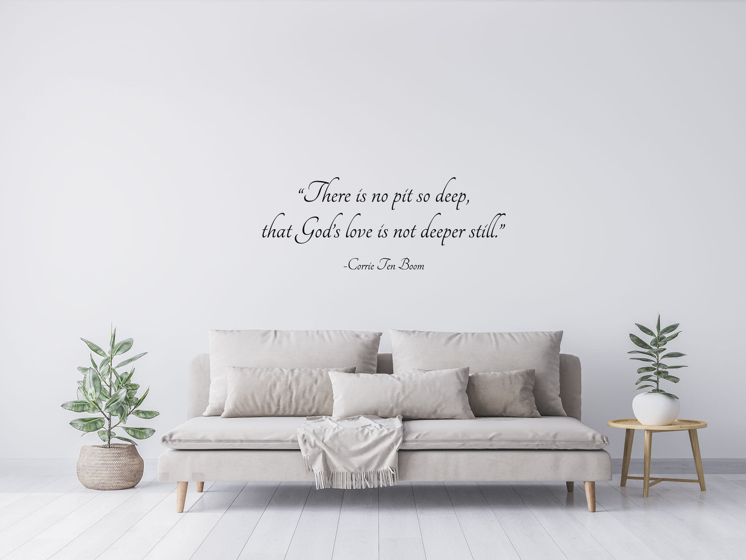 No Pit So Deep Vinyl Wall Decal Inspirational Wall Signs 