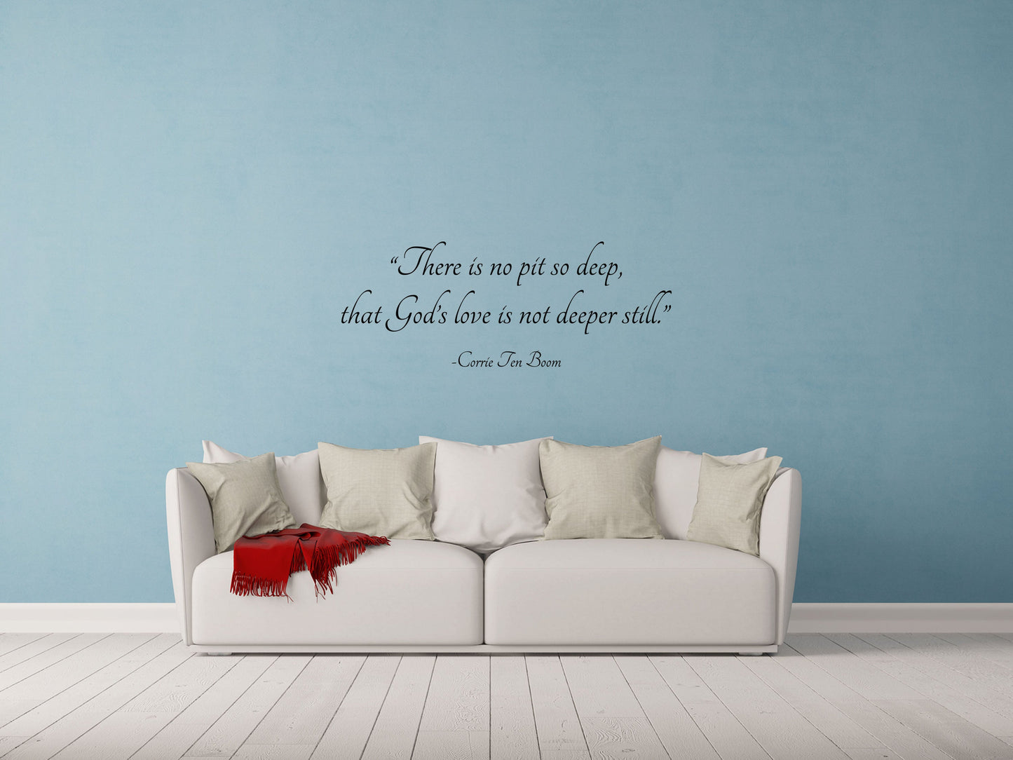 No Pit So Deep Vinyl Wall Decal Inspirational Wall Signs 