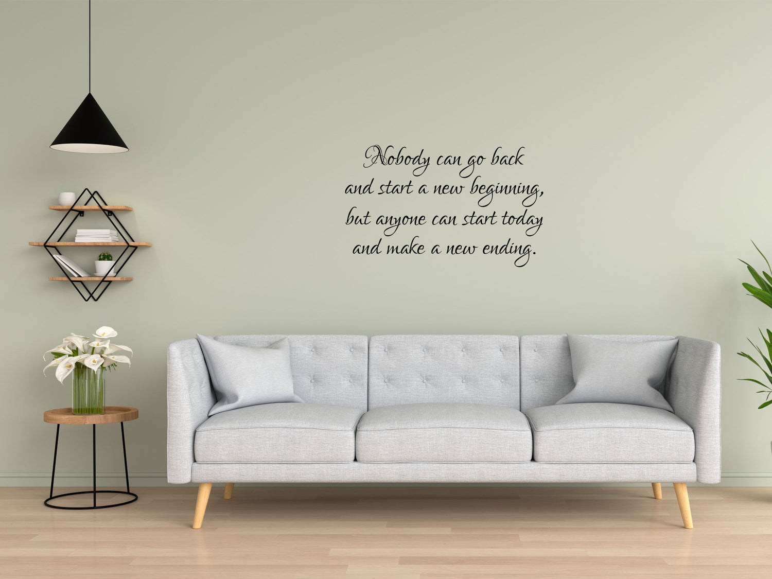 Nobody Can Go Back Inspirational Wall Art - Inspirational Wall Decal - Motivational Wall Decal Vinyl Wall Decal Title Done 