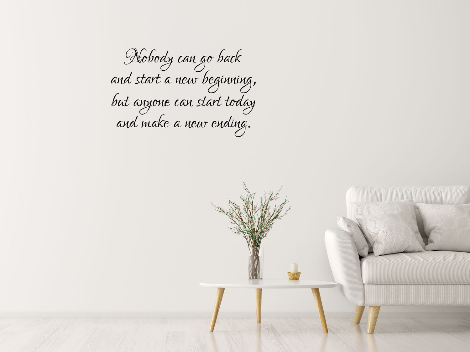 Nobody Can Go Back Inspirational Wall Art - Inspirational Wall Decal - Motivational Wall Decal Vinyl Wall Decal Title Done 