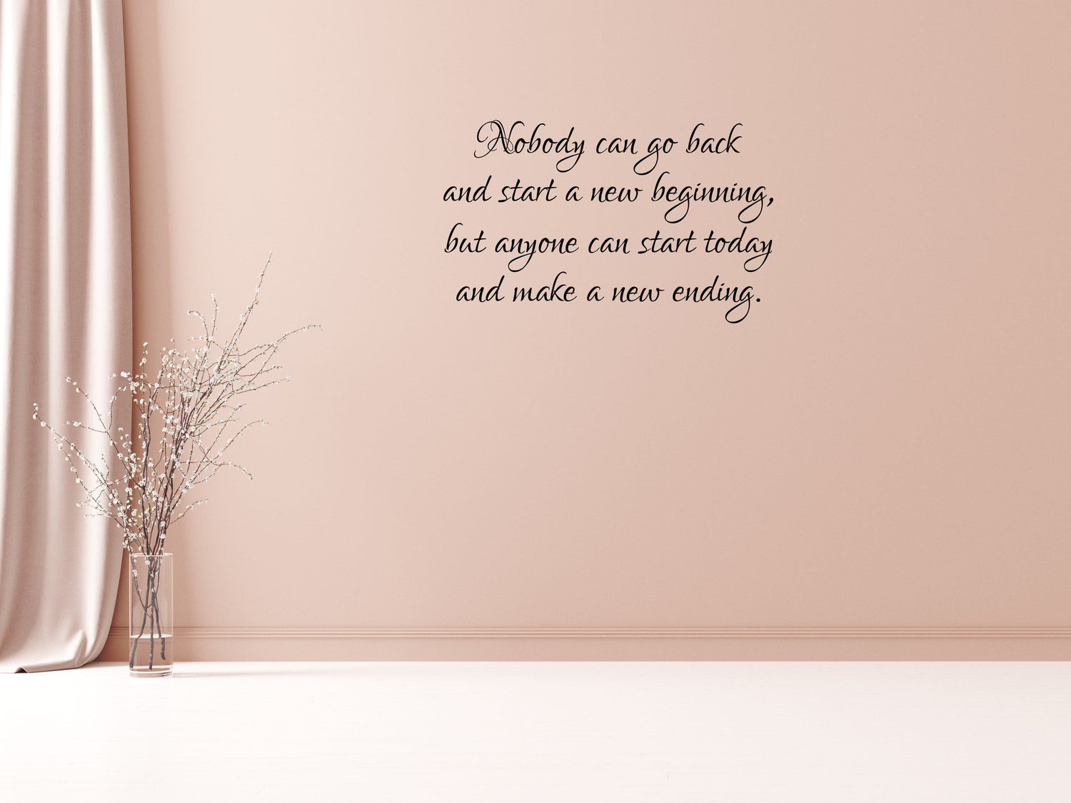 Nobody Can Go Back Inspirational Wall Art - Inspirational Wall Decal - Motivational Wall Decal Vinyl Wall Decal Title Done 