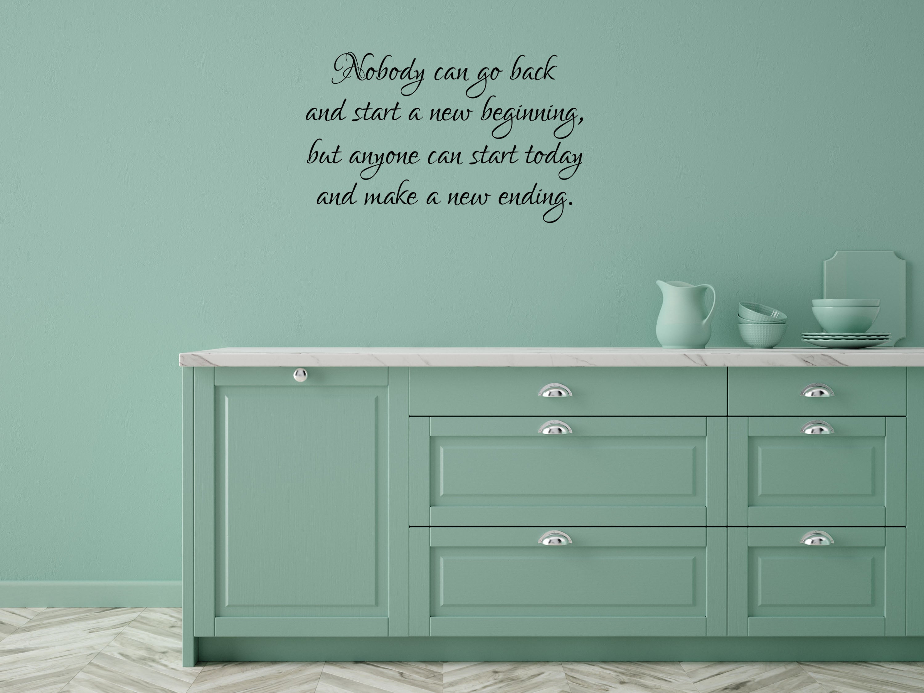 Nobody Can Go Back Inspirational Wall Art - Inspirational Wall Decal - Motivational Wall Decal Vinyl Wall Decal Title Done 