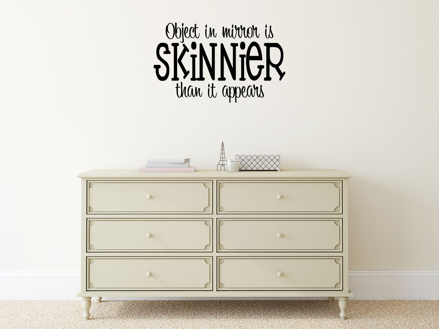 Object In Mirror Vinyl Wall Decal Inspirational Wall Signs 