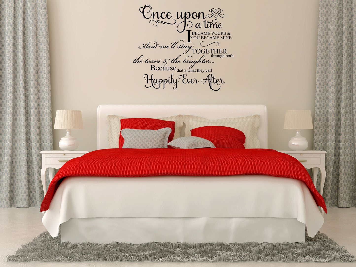 Once Upon A Time I Became Yours Vinyl Wall Sayings - Inspirational Wall Decals Vinyl Wall Decal Inspirational Wall Signs 