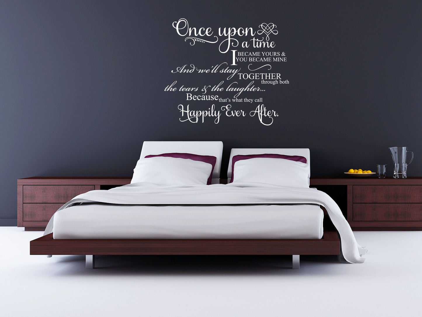 Once Upon A Time I Became Yours Vinyl Wall Sayings - Inspirational Wall Decals Vinyl Wall Decal Inspirational Wall Signs 