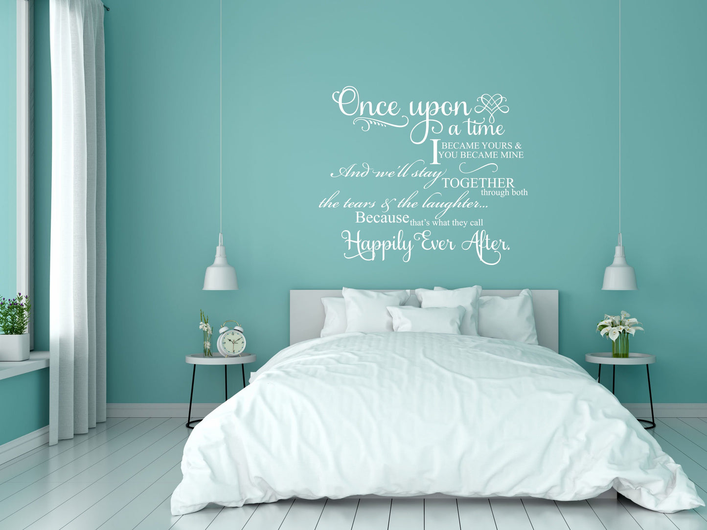 Once Upon A Time I Became Yours Vinyl Wall Sayings - Inspirational Wall Decals Vinyl Wall Decal Inspirational Wall Signs 