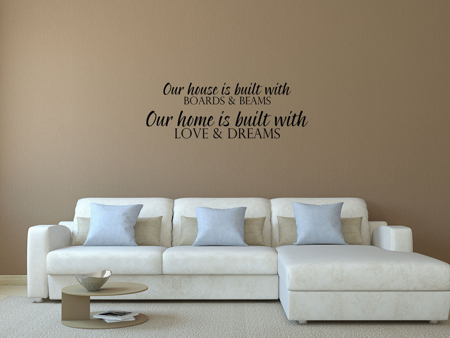 Our House Is Built Vinyl Wall Decal Inspirational Wall Signs 