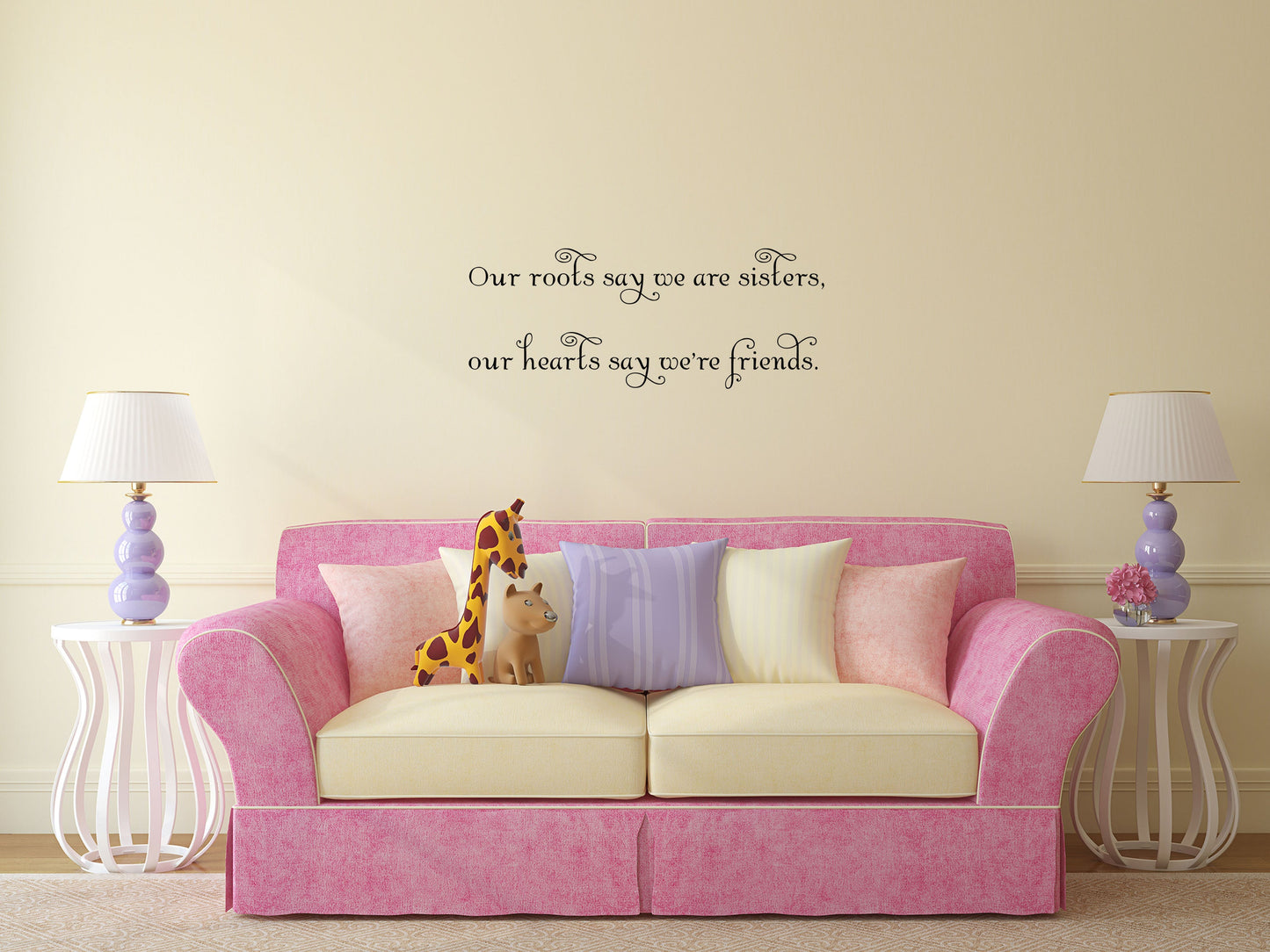 Our Roots Say We Are Sisters Vinyl Wall Decal Inspirational Wall Signs 