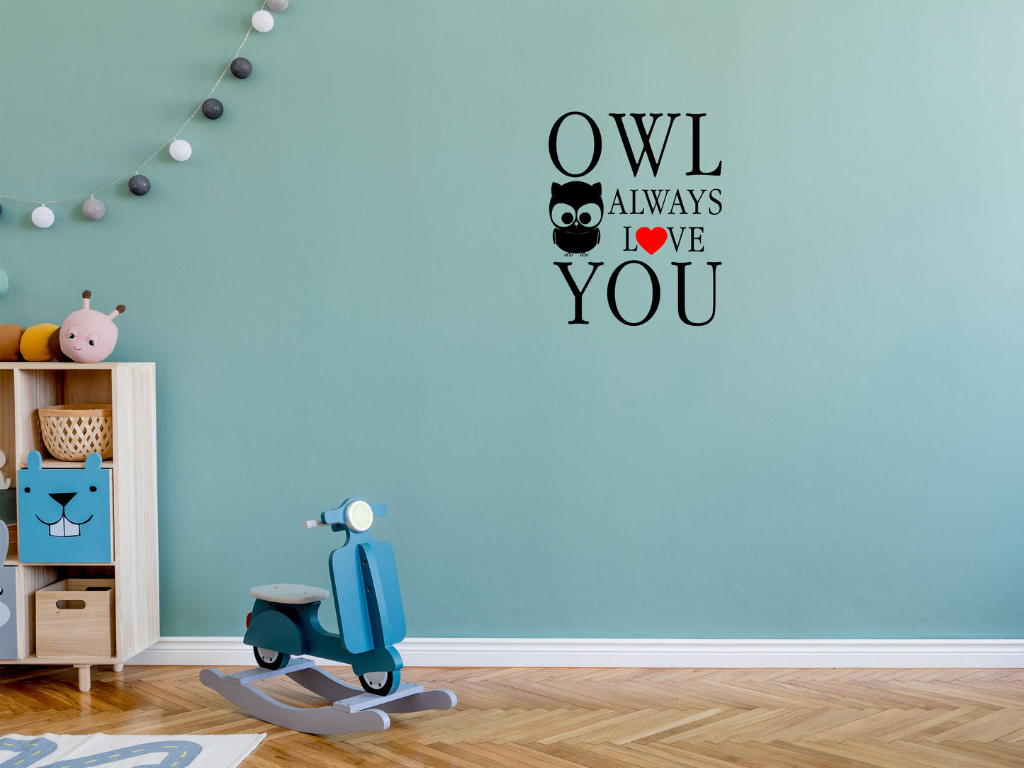 Owl Always Love You Owl Vinyl Wall Decal Inspirational Wall Signs 