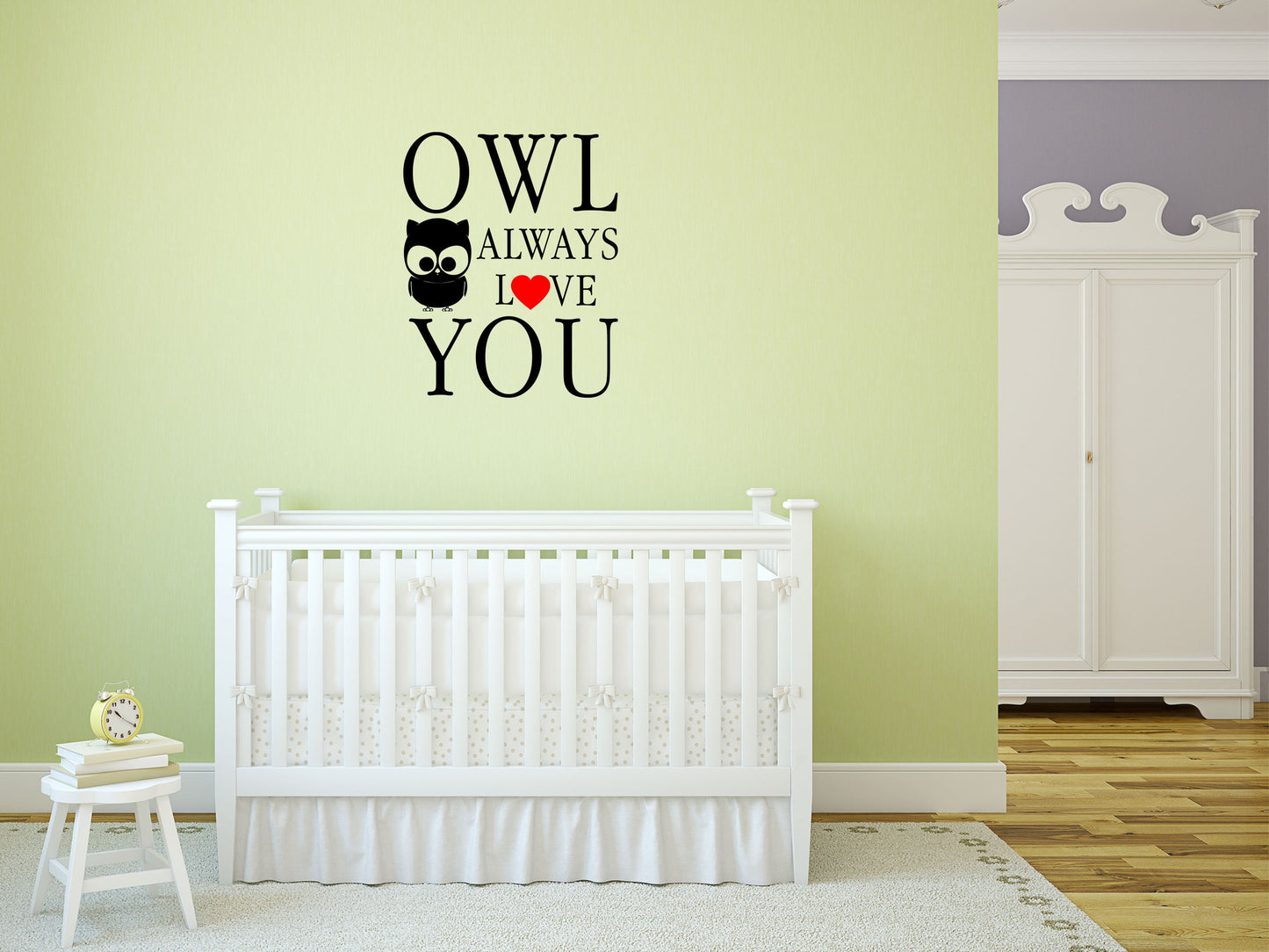 Owl Always Love You Owl Vinyl Wall Decal Inspirational Wall Signs 