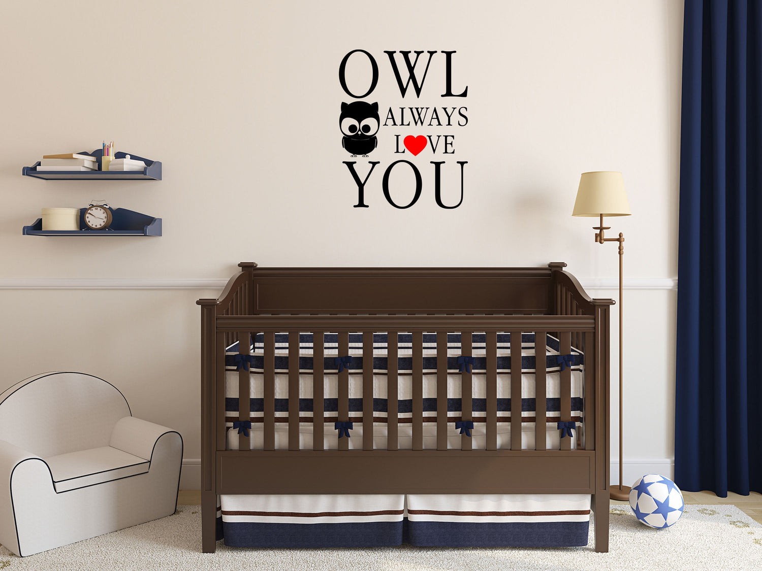 Owl Always Love You Owl Vinyl Wall Decal Inspirational Wall Signs 