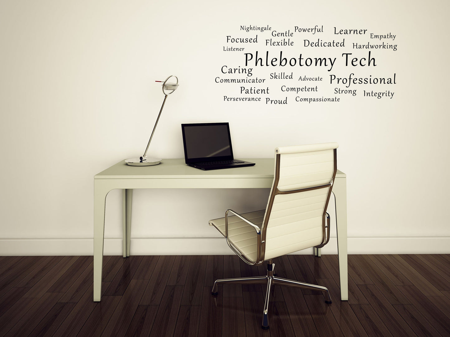 Phlebotomy Tech Word Cloud Decal - Phlebotomy Wall Decal - Phlebotomist Gift - Phlebotomist Wall Art - Phlebotomy Sign Done 