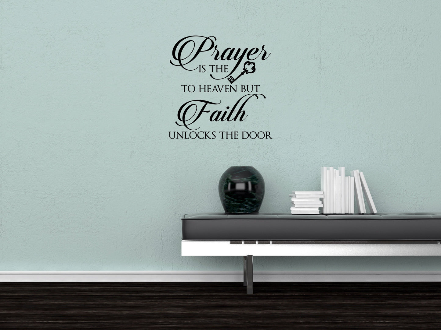 Prayer Is The Key Decal - Prayer Is The Key Decor - Prayer Wall Decal - Prayer and Faith Home Decor - Prayer Wall Art Vinyl Wall Decal Done 