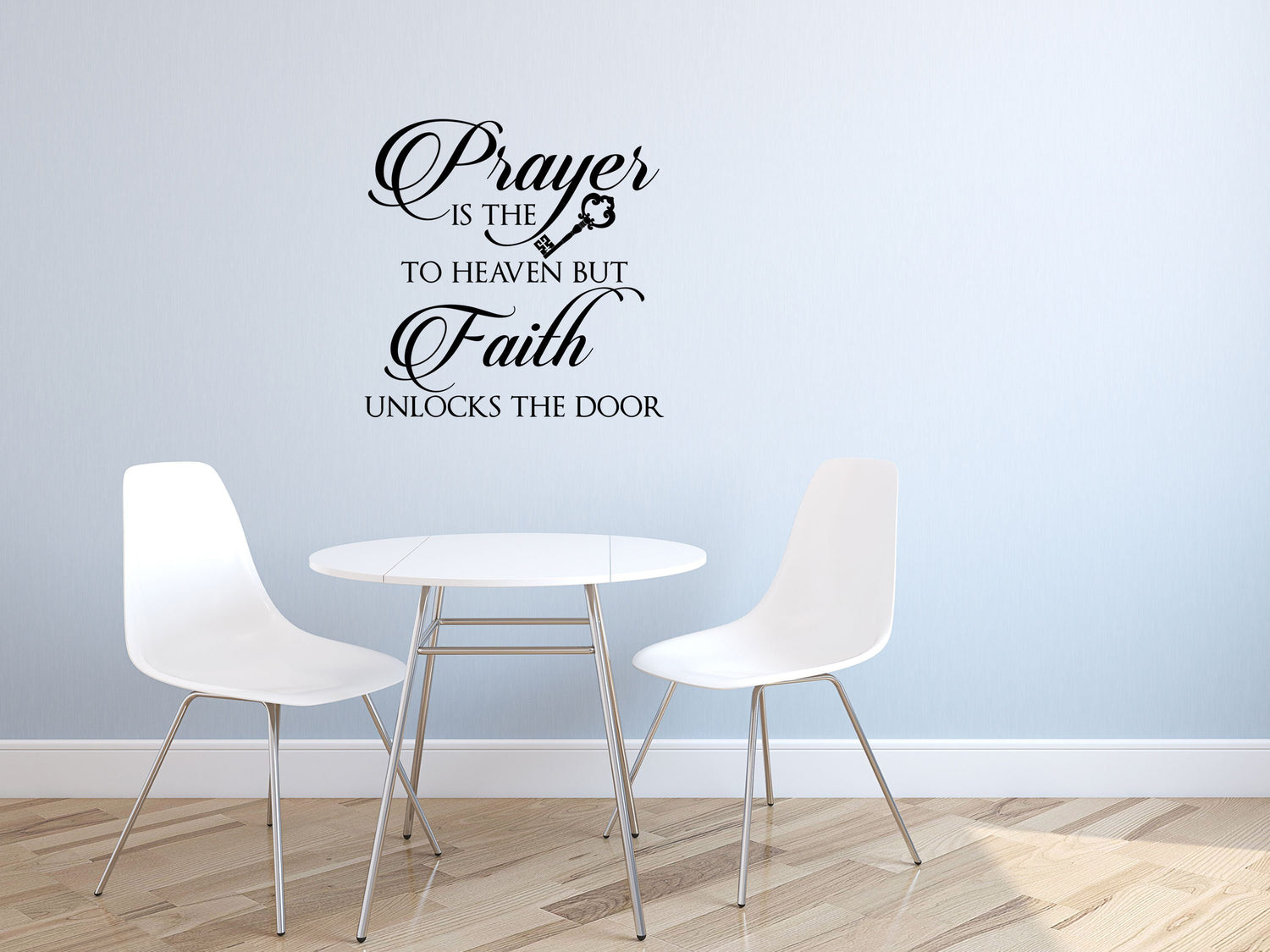 Prayer Is The Key Decal - Prayer Is The Key Decor - Prayer Wall Decal - Prayer and Faith Home Decor - Prayer Wall Art Vinyl Wall Decal Done 
