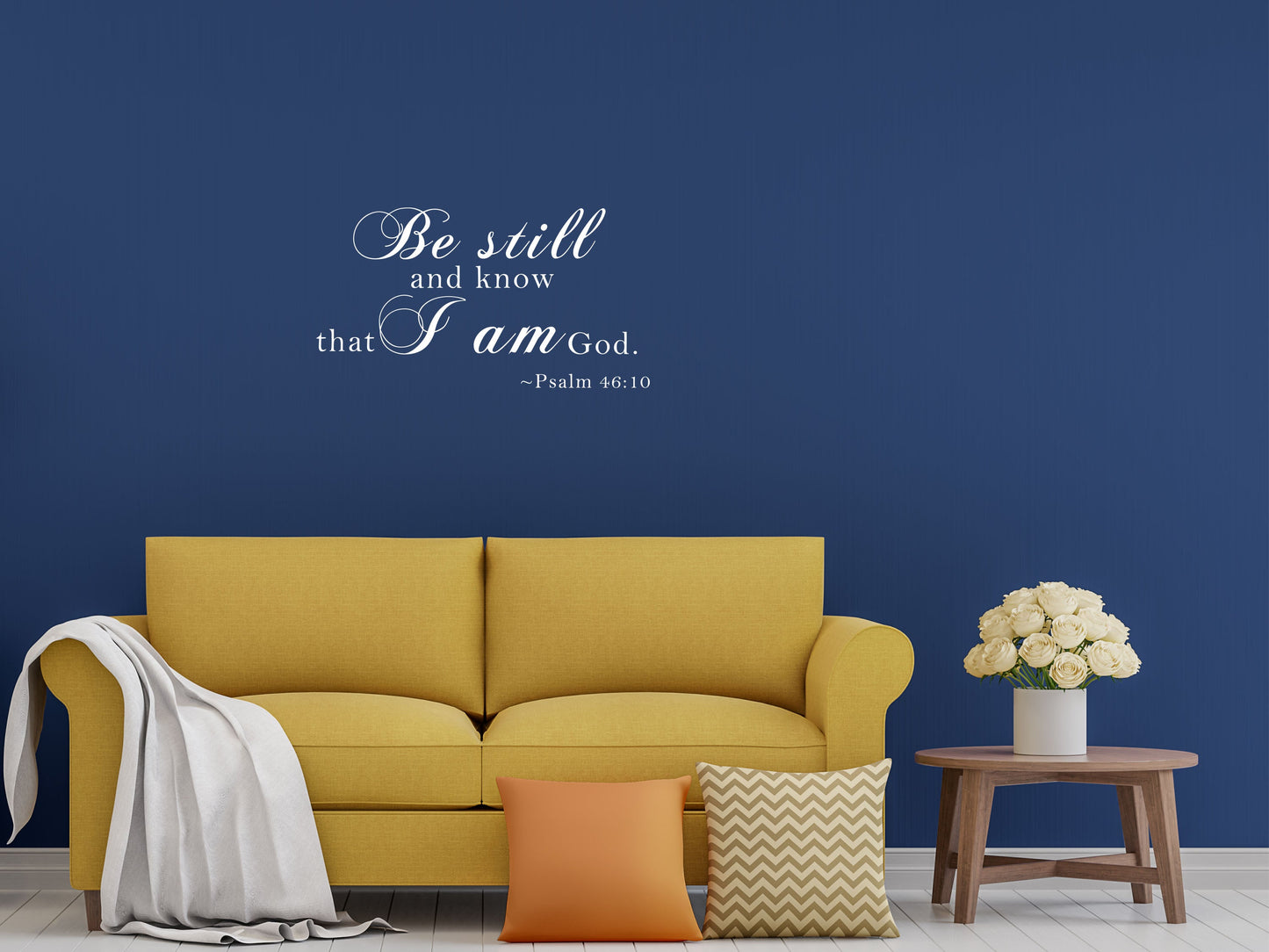 Psalm 46:10 - Scripture Wall Decals Vinyl Wall Decal Inspirational Wall Signs 