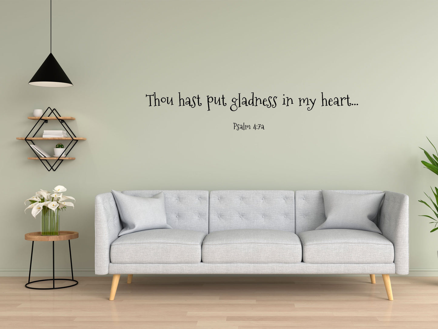 Psalm 4:7 - Inspirational Wall Decals Inspirational Wall Signs 