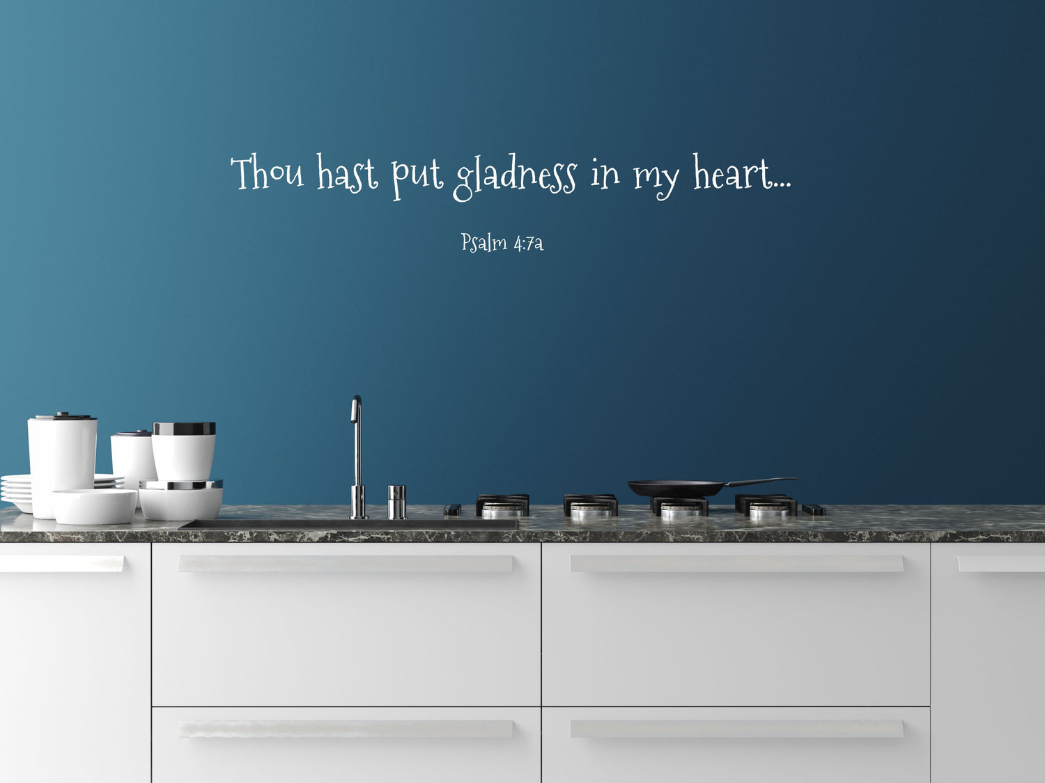 Psalm 4:7 - Inspirational Wall Decals Inspirational Wall Signs 