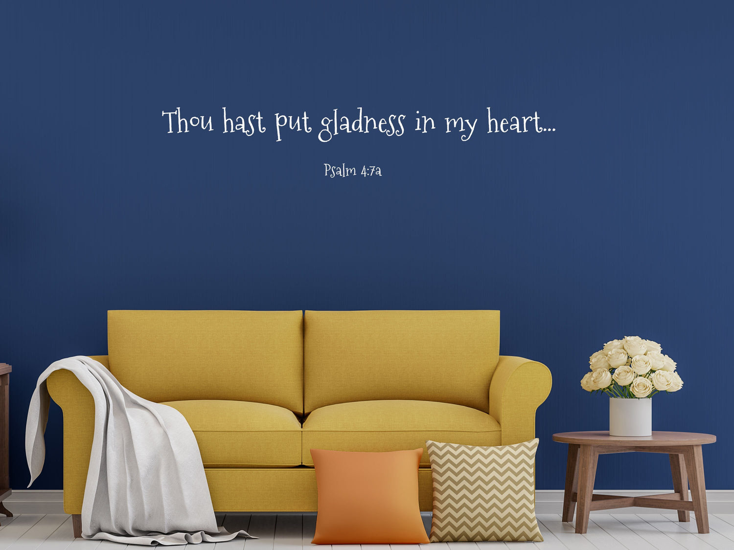 Psalm 4:7 - Inspirational Wall Decals Inspirational Wall Signs 