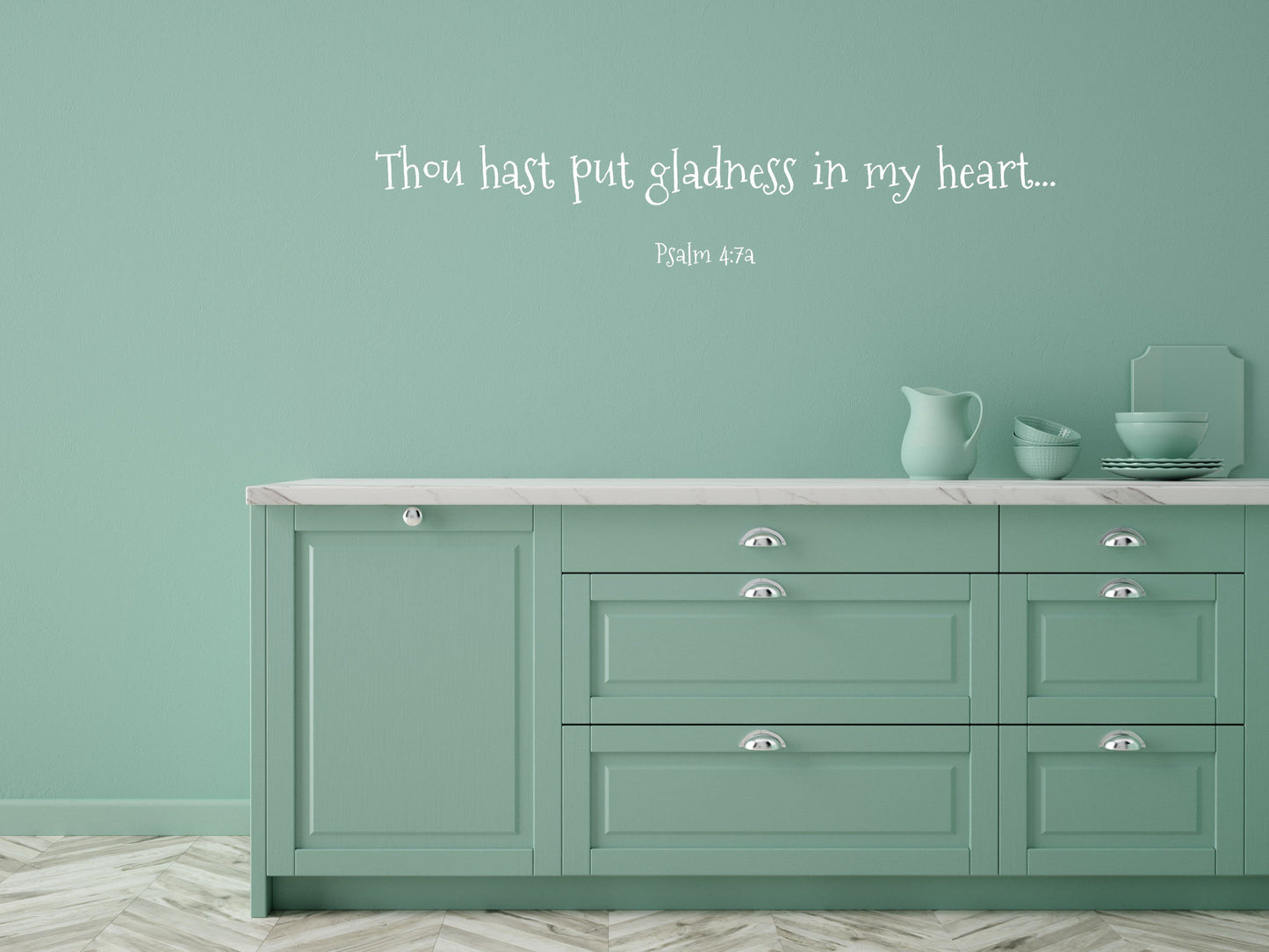 Psalm 4:7 - Inspirational Wall Decals Inspirational Wall Signs 