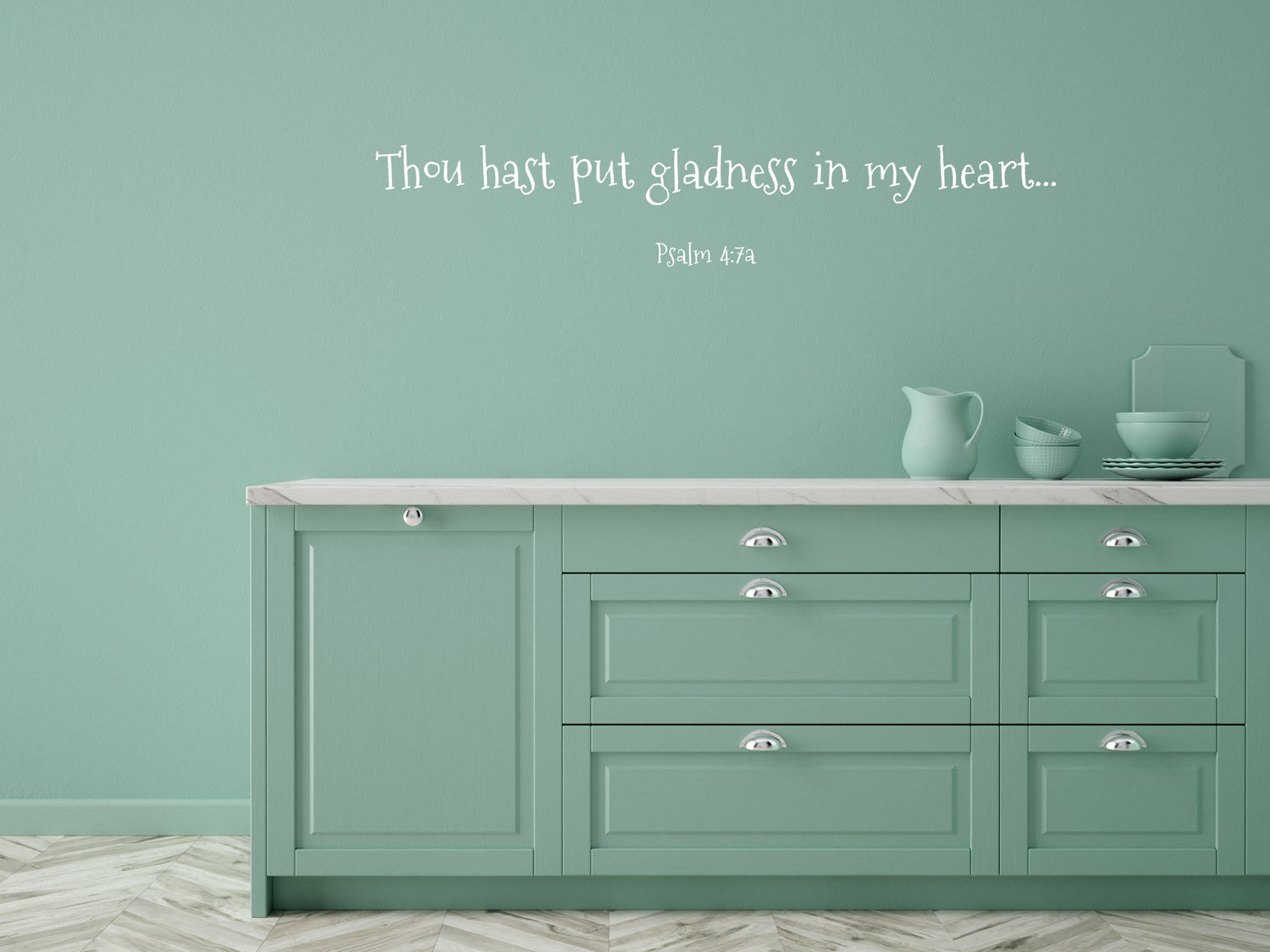 Psalm 4:7 - Inspirational Wall Decals Inspirational Wall Signs 