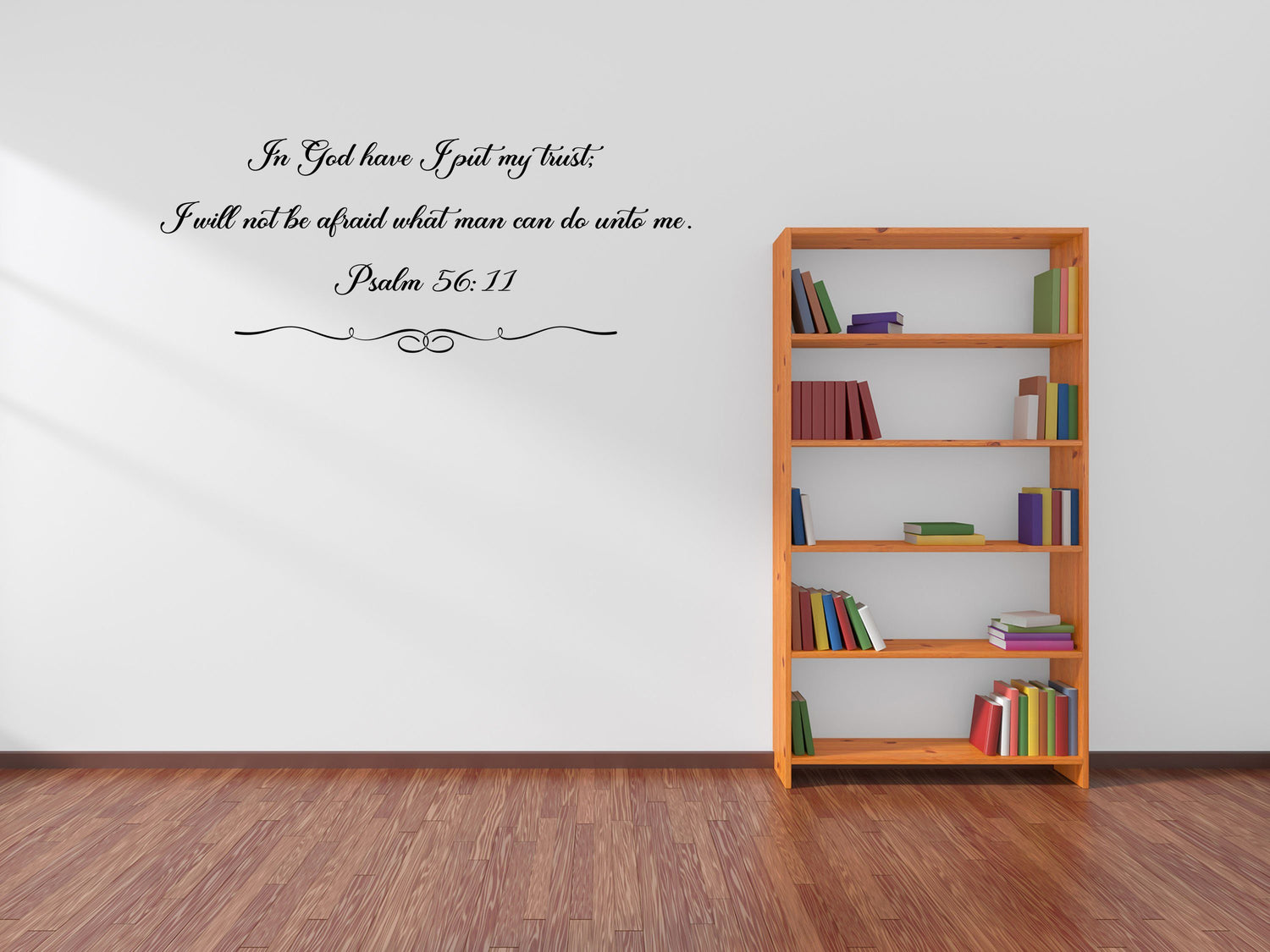 Psalm 56:11 KJV Bible Scripture Decal - In God have I Put My Trust - Bible Verse Decal - Vinyl Wall Decal - Wall Art Scripture Vinyl Wall Decal Done 