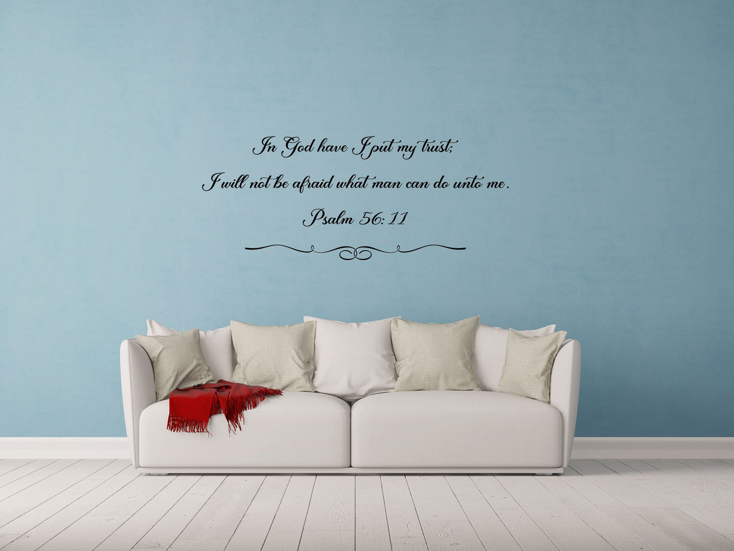 Psalm 56:11 KJV Bible Scripture Decal - In God have I Put My Trust - Bible Verse Decal - Vinyl Wall Decal - Wall Art Scripture Vinyl Wall Decal Done 