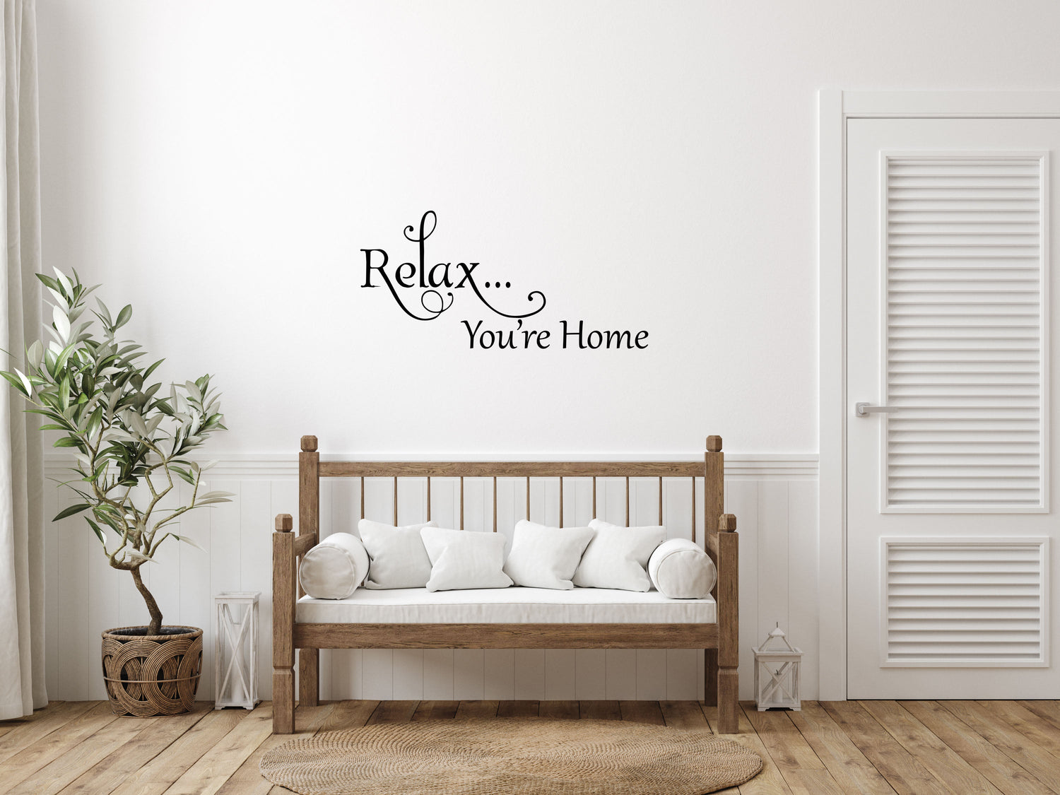 Relax You're Home - Inspirational Wall Decals Vinyl Wall Decal Inspirational Wall Signs 