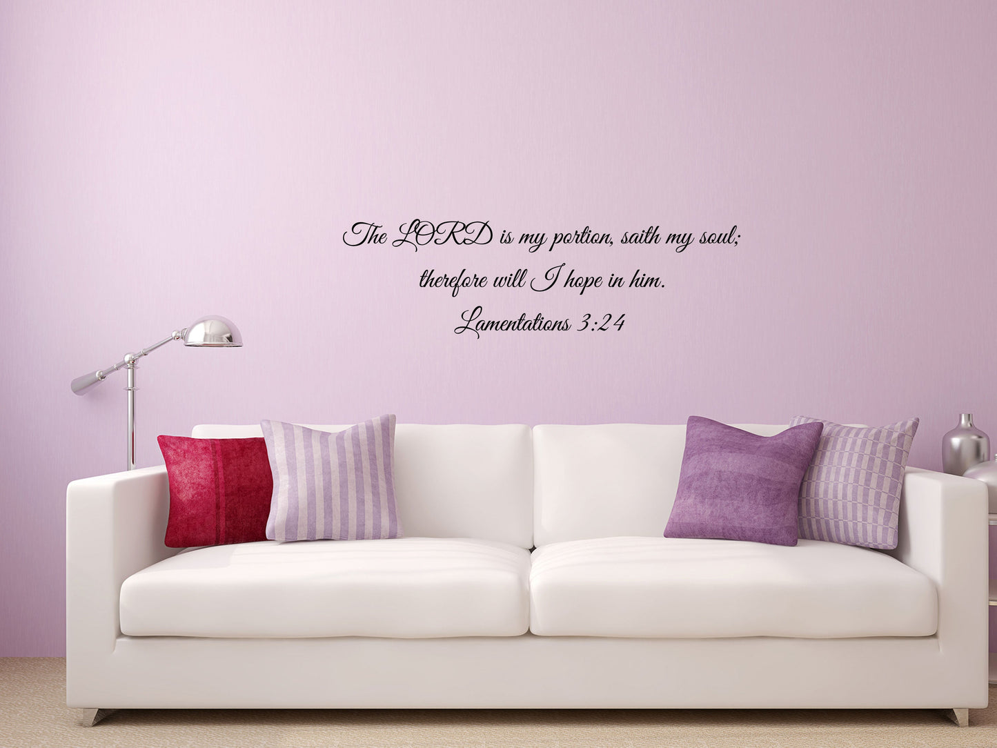 Religious Wall Decal - Lamentations 3:22-23 -It is of the Lord's mercies that we are not consumed -Vinyl Wall Art Vinyl Wall Decal Inspirational Wall Signs 