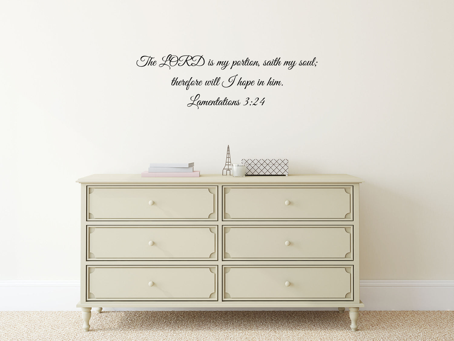 Religious Wall Decal - Lamentations 3:22-23 -It is of the Lord's mercies that we are not consumed -Vinyl Wall Art Vinyl Wall Decal Inspirational Wall Signs 